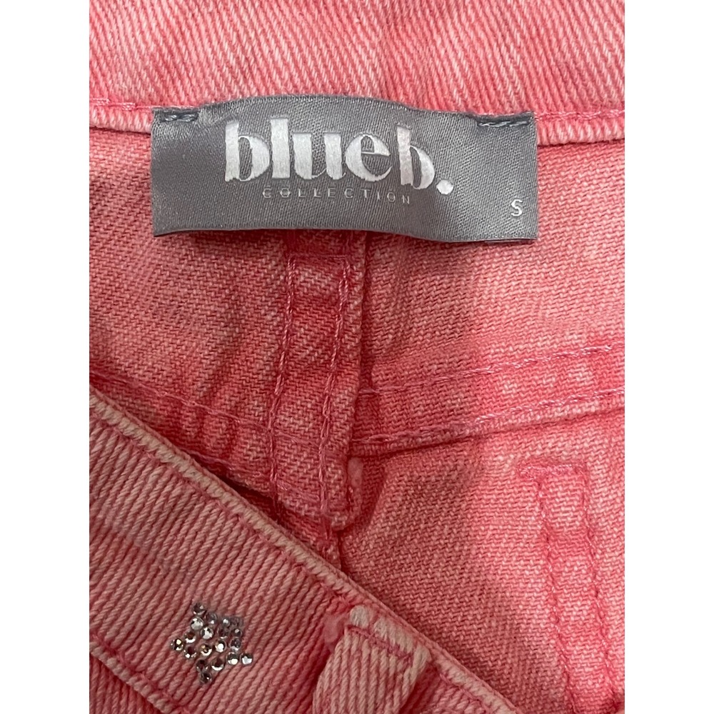 Blue B Rhinestone Star Ultra High Rise Short. - Picture 3 of 4